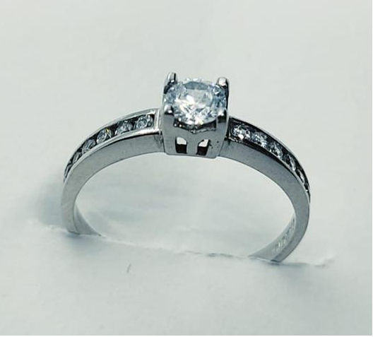 ANILLO COMPROMISO CIRCONIA 10K